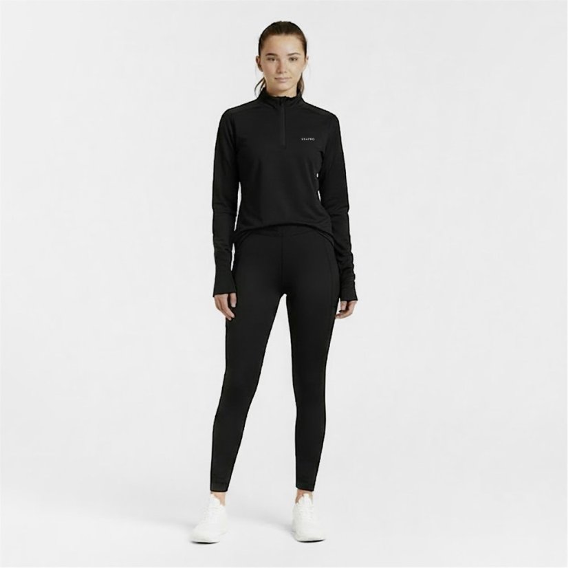 USA Pro 1/4 Zip Junior Black