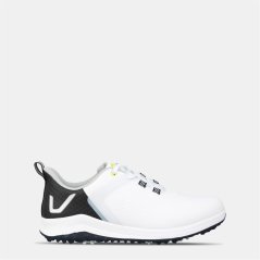 Slazenger V Series Spiked Golf Shoes Juniors White/Navy/Red
