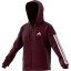 adidas Essentials 3 Stripe Zip Track dámska mikina Ruby
