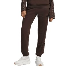 adidas Women's All-Over Print Fleece Joggers Aurora Coffee