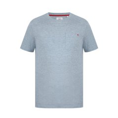 Lee Cooper Men's Regular Fit Pocket Crew T-Shirt Grey Marl