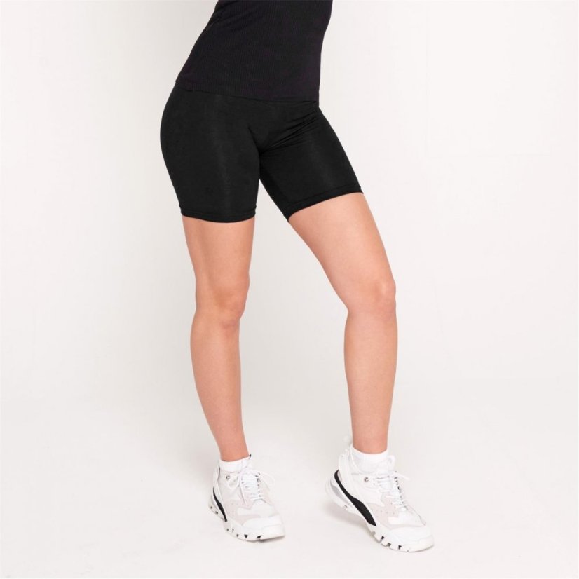 Miso High Waisted Cycling Shorts Ladies Black