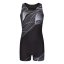 Slazenger LYCRA® XTRA LIFE™ Boyleg Swimming Suit Junior Girls Black/Grey