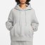 Nike Sportswear Phoenix Fleece Women's Over-Oversized Pullover Hoodie Grey Hth/ Whi - Veľkosť: 10 (S)