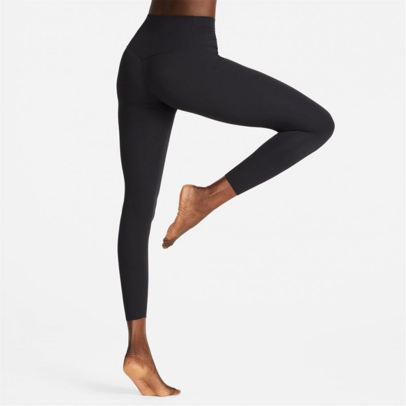 Nike Dri-FIT Zenvy Women's Gentle-Support High-Waisted 7/8 Leggings Black/Black