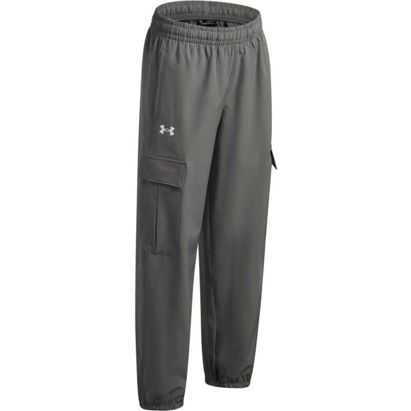 Under Armour UA Rival Woven Girls Cargo Pants Green/White