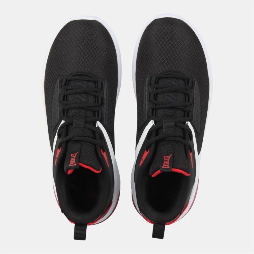 Everlast Men's Swish Lightweight Basketball Trainers Black/White/Red