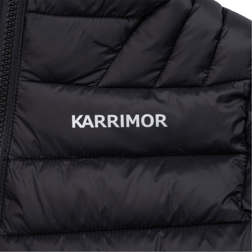Karrimor Kids' HotRock THERMOLITE Wind Resistant Hooded Down Jacket Black