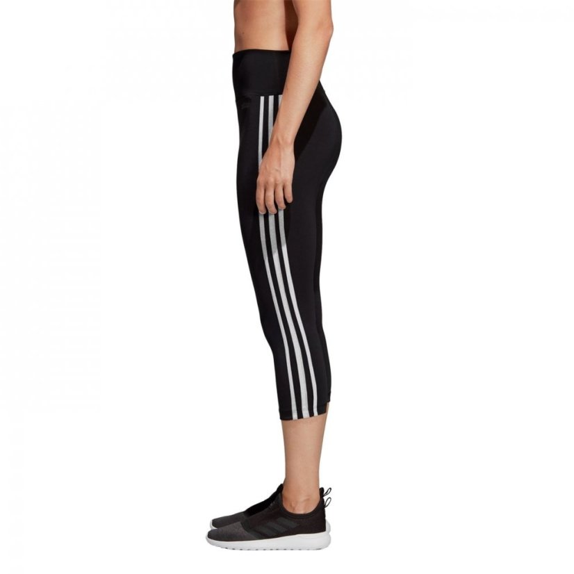 adidas 3 Stripe Sweat Pants Black/White
