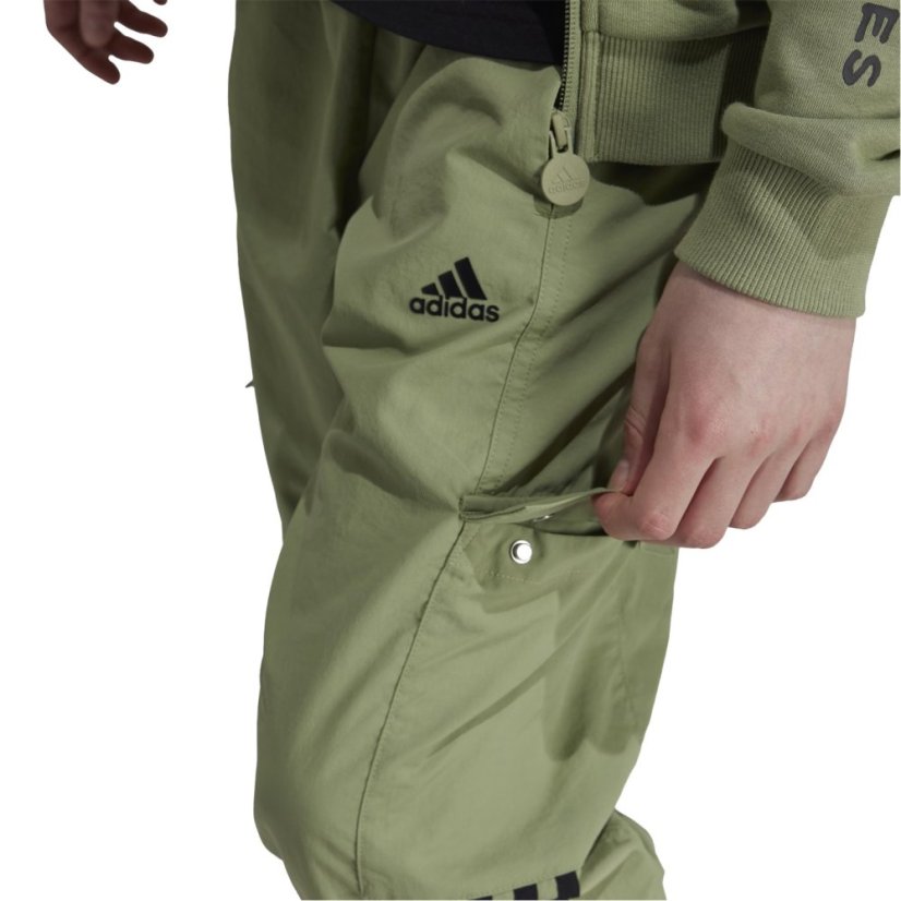 adidas Unisex Kids Cargo Trousers Green/Black