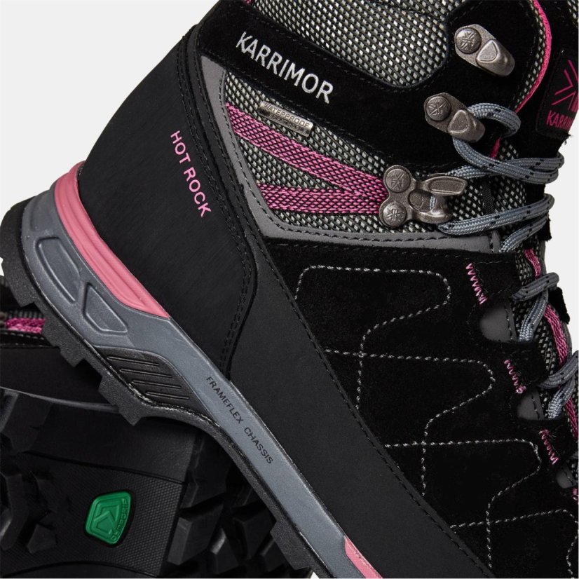 Karrimor Hot Rock Waterproof Walking Boots Womens Black/Pink