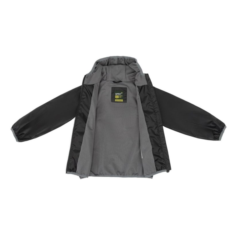 Gelert Kids' Dursley Waterproof Long Sleeve Hooded Jacket Black
