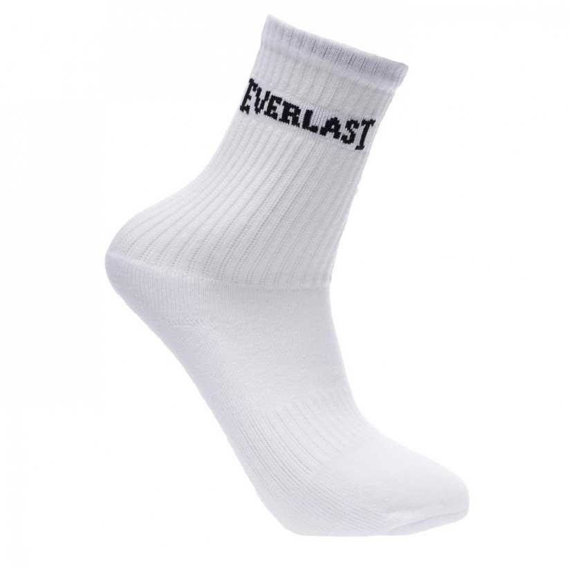 Everlast 3 Pack Crew Socks Junior White