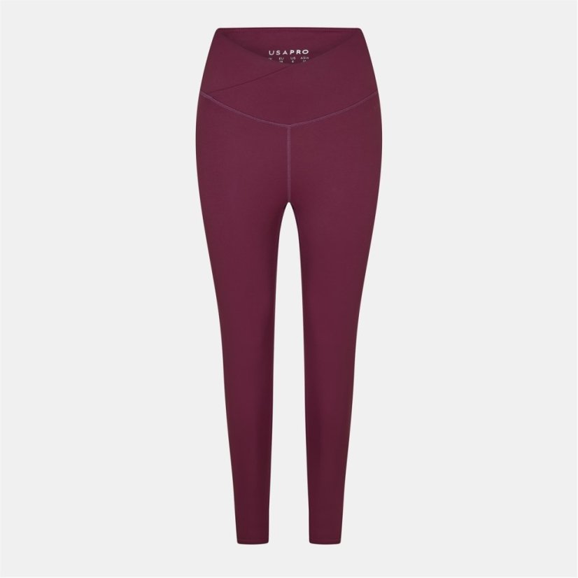 USA Pro Wrap Legging Womens Dark Cherry