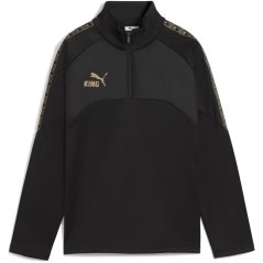 Puma Puma KING Drill Top Kids Black/Gold