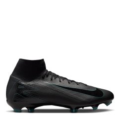 Nike Zoom Mercurial Superfly 10 Pro Adults Firm Ground Football Boots Black/Green