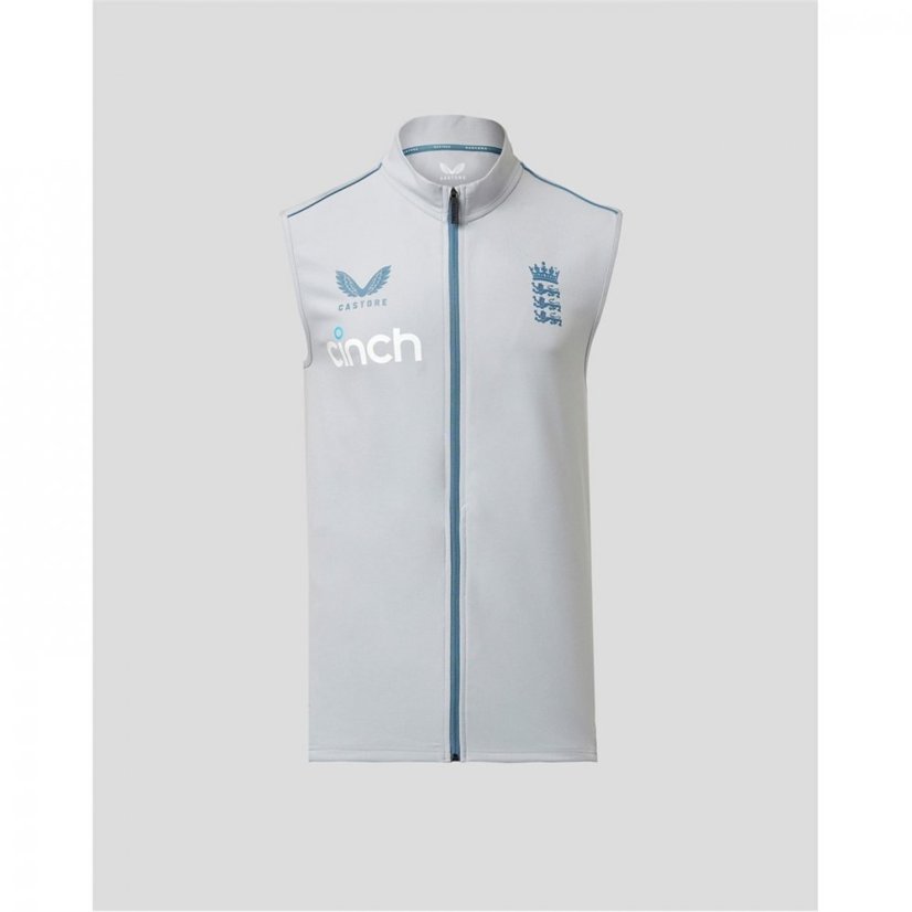 Castore England Training Gilet Mens Pearl Blue