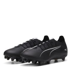 Puma Ultra Match Firm Ground Football Boots Black/White