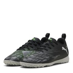 Puma Future 8 Play Astro Turf Football Boots Juniors Black/Green