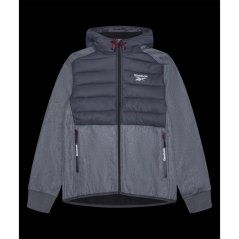 Reebok Men's Water-Resistant Rain Anorak Ice Grey