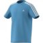 adidas Stripe Essentials T-Shirt Junior Semi Blue/White