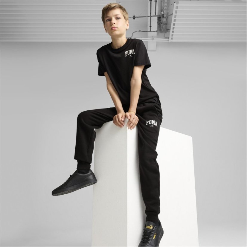 Puma Unisex Kids' Squad Closed Hem Fleece Joggers Puma Black