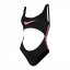 Nike Swimming Animal Tape Cut Out Swimsuit Black