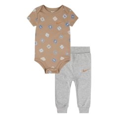 Nike Kids' AOP Bodysuit Legging Set Grey Heather