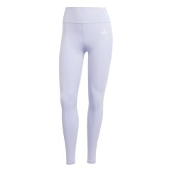 adidas Optime Essentials Stash Pocket Full-Length Leggings Womens Violet/White