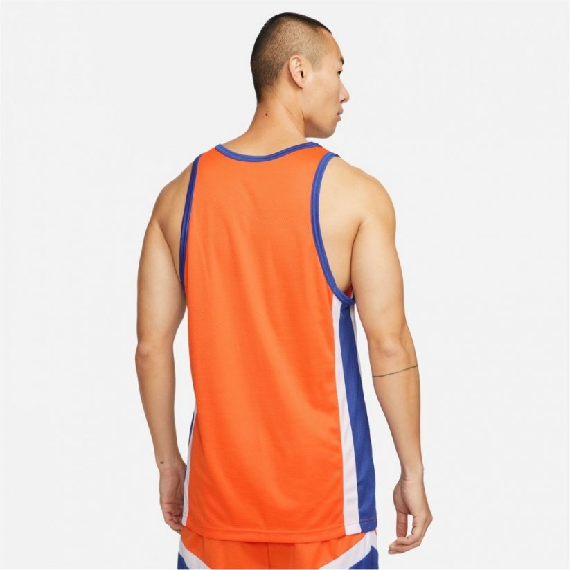 Nike Dri-FIT Icon Men's Basketball Jersey Orange/Royal - Veľkosť: S