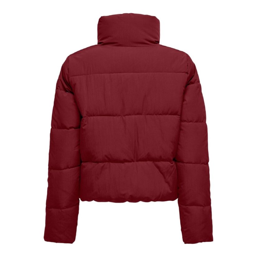 Only Dolly Short Puffer Jacket wine