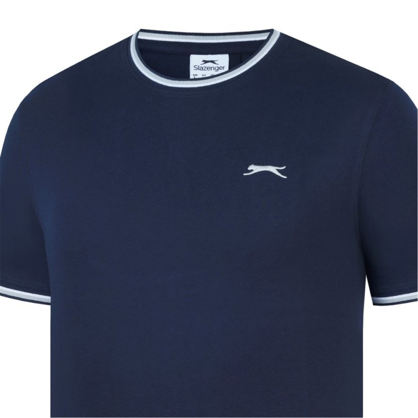 Slazenger Tipped pánské tričko Navy