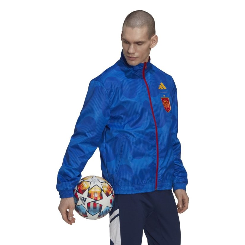 adidas Spain World Cup Anthem Jacket Mens Red/Navy