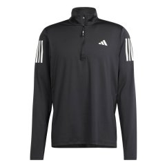 adidas Own The Run Half-Zip Running Top Mens Black