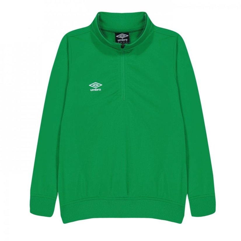 Umbro Half zip Polyester Sweater Junior TW Emerald