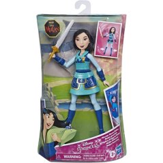 Disney Princess Warrior Moves Mulan Doll with Sword-Swinging Action Multi