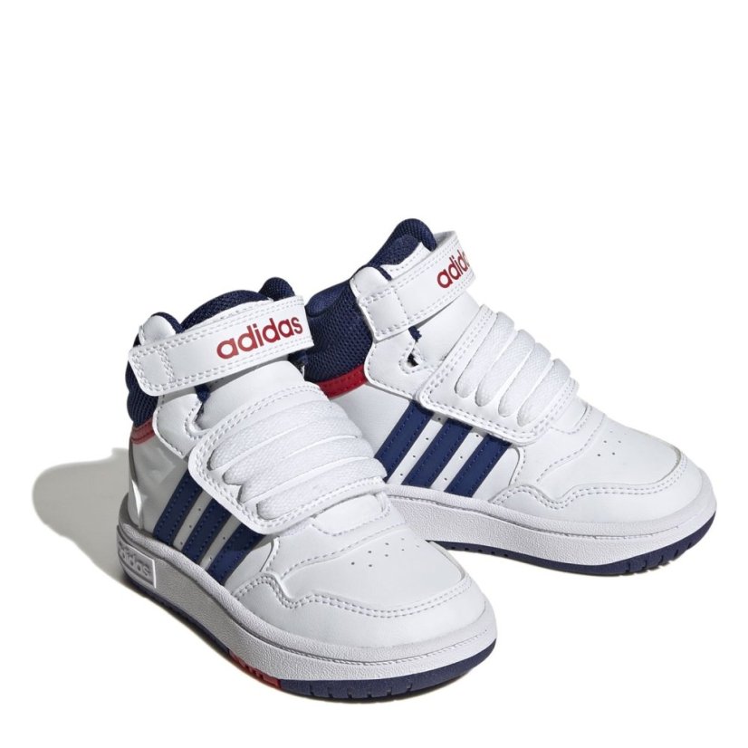 adidas Hoops Mid Shoes White/Blue