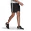 adidas Essentials 3 Stripe Fleece pánské šortky Black/White