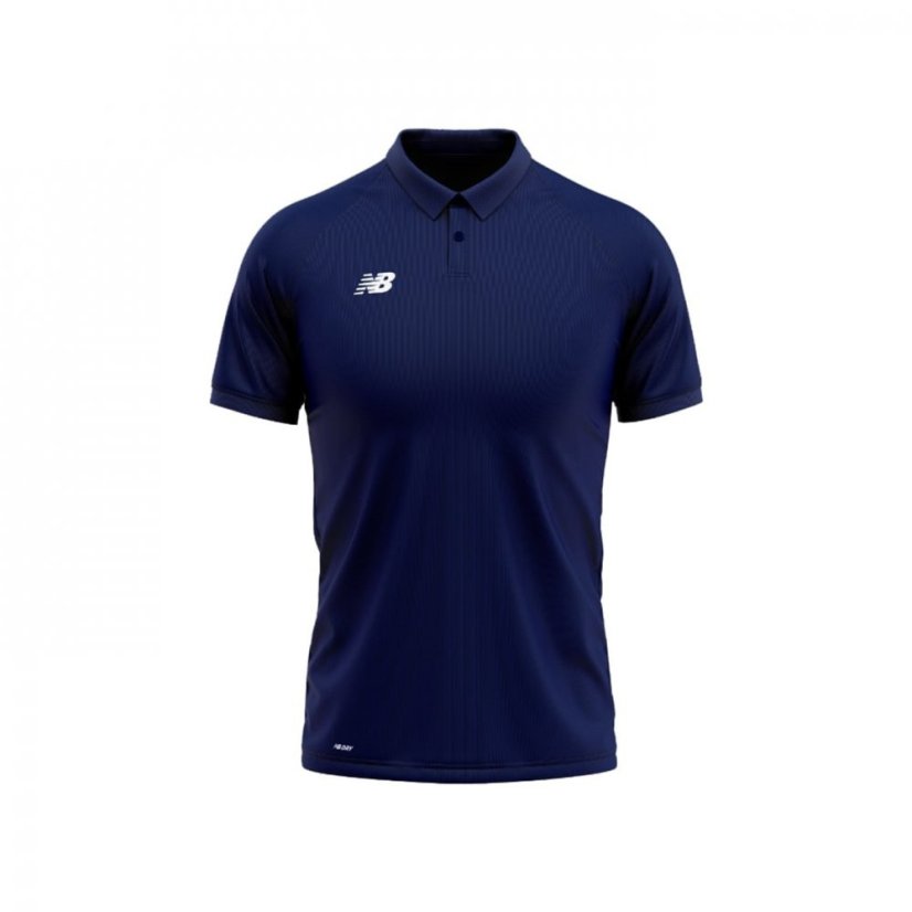 New Balance Unisex Kids' Short-Sleeve Performance Polo Shirt Navy