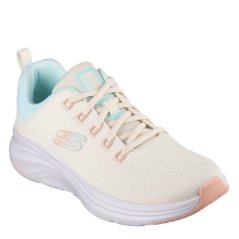 Skechers Women's Engineered Mesh Air Cool Slip On Trainers Natural/Multi