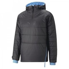 Puma MCFC half Zip Reversible Jacket Blue/Black