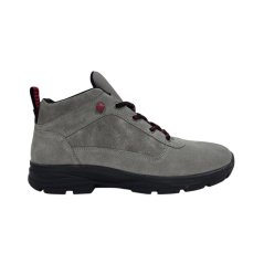 Firetrap Men's Delia Premium Leather Ankle Lace Up Hiker Rugged Boots Grey