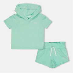 Reebok Hood Shrt Set Jn99 Beach Glass