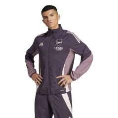 adidas Arsenal Anthem Jacket 2024 2025 Adults Aurora Black