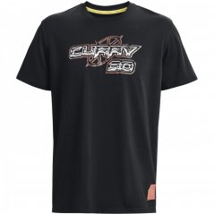 Under Armour Armour Ua Curry 30 Heavyweight Ss T-Shirt Mens Black/Red
