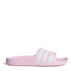 adidas Adilette Aqua Slides Junior Pink/White