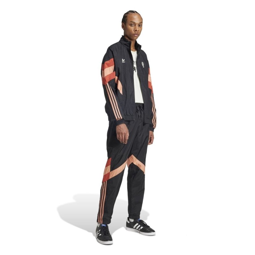 adidas Olympique Lyonnais Originals Tracksuit Bottoms Adults Black