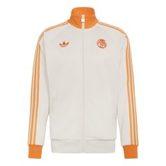 adidas Mens Bayern Munich Tracksuit Top 25/26 White/Red