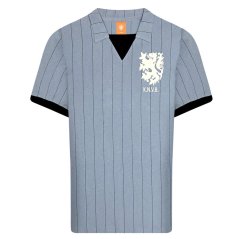 Score Draw Mens Netherlands Retro Away 1983 Football Shirt Blue/Black