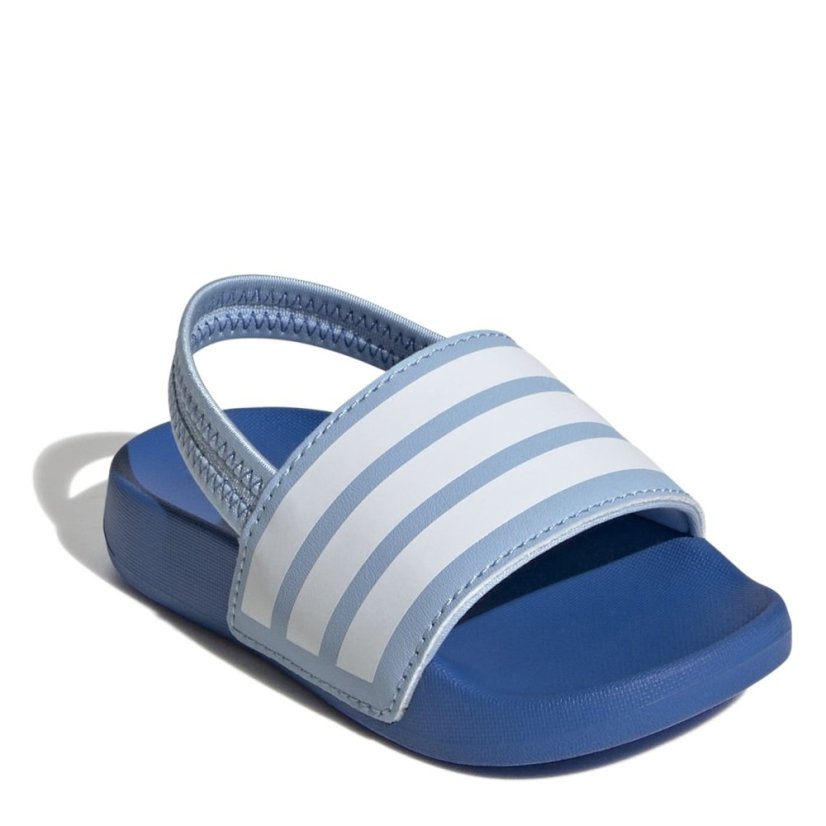 adidas Adilette Estrap Slides Infants Sky/White